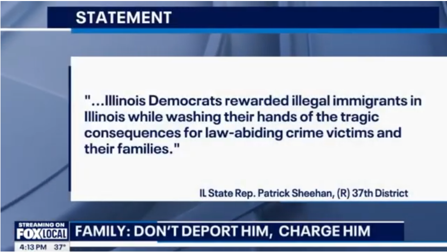 VIDEO: Sheehan calls out failures of prioritizing illegal immigrants over crime victims and families (from Fox 32/Chicago)